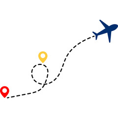 Airplane Travel Route