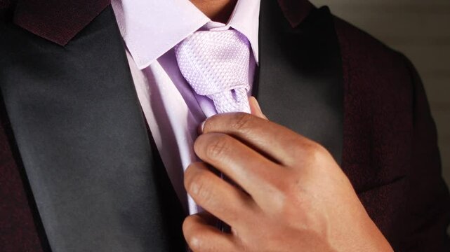 Elegant tie knotting for formal occasions and events