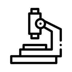 microscope line icon