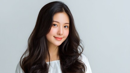 Natural Beauty with Soft and Smooth Hair