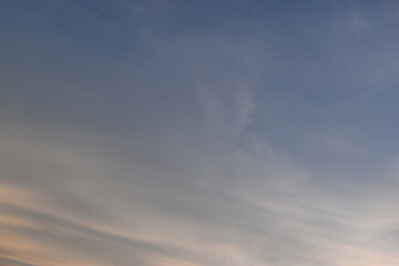 beautiful golden sky and white cloud background in springtime