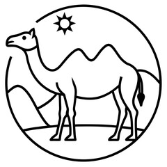 camel in desert