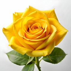 single yellow rose