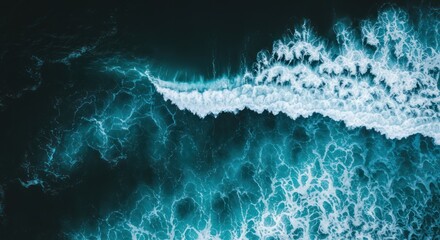 Ocean Wave Aerial View