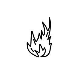 fire line doodle icon
