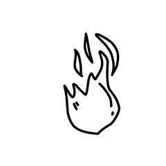 fire line doodle icon