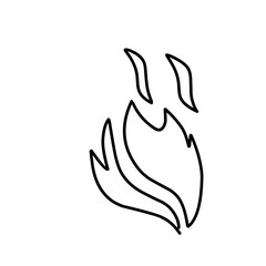 fire line doodle icon