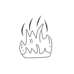 fire line doodle icon