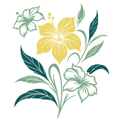 floral wrapping paper sketch, modern one line textile, seamless cotton flower artwork, fashion pillow design, nature inspired print

