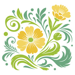 seamless cotton flower wrapping, trendy floral design, one line pillow texture, abstract textile sketch, hand drawn artwork

