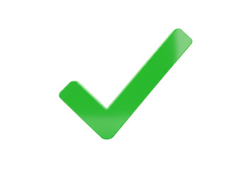 Green Check Mark Symbol of Success Approval Right Agreement