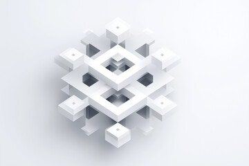 3D Geometric Abstract Composition