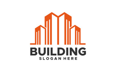 Building logo design vector illustration