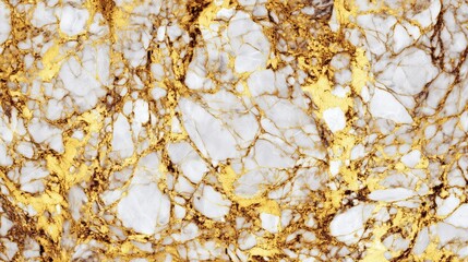 White and gold marble texture with luxurious veining, symbolizing elegance and timeless sophistication.