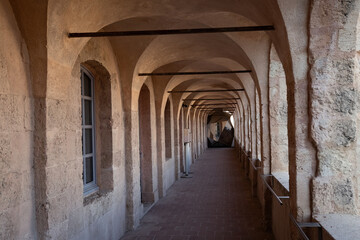 Details of the Fort Saint-Jean, fortification in Marseille, built in 1660 by Louis XIV at the entrance to the Old Port.