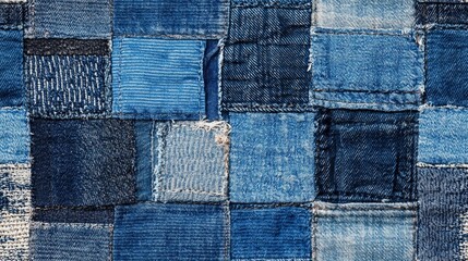 Denim cloth background showing clear weave structure, suitable for clothing design, branding material, and digital textile references.