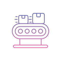 Conveyor Belt Icon vector stock illustration
