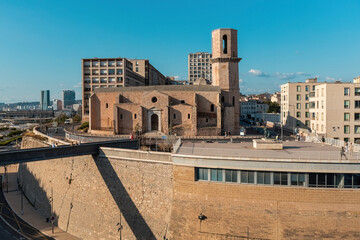 Church Saint Laurent from 12th Century in Marseille, France