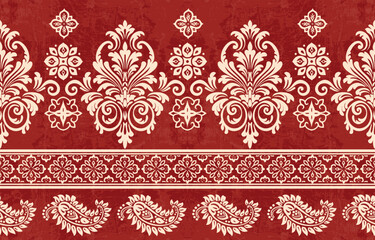 Ethnic Motifs Ikat floral paisley embroidery floral. ikat Saree Sarong oriental pattern traditional.Ikat embroidery style abstract embroidery design for texture,fabric,clothing,wrapping,decoration