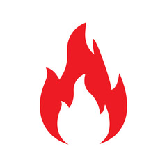 vector illustration of a red devil fire