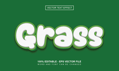 Grass editable Text Effect
