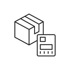 Shipping Label Icon vector stock illustration