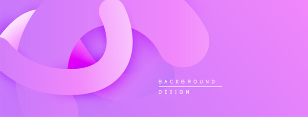 Abstract purple design features flowing shapes, gradients. Soft curves create dynamic visual texture. Minimalist background suitable for various projects.