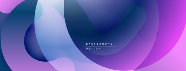 Abstract fluid shapes, purple, blue gradients. Modern design, smooth transitions, elegant backdrop for projects.