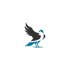 Simple eagle logo vector illustration