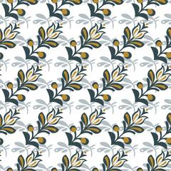 Abstract seamless floral pattern