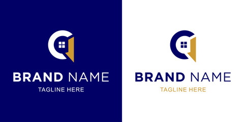 Creative Logo Letter A House With Abstract, Illustration, Design Inspiration, Vector, Icon