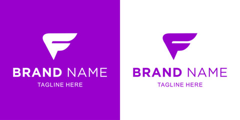 Creative Letter F Logo With Abstract, Illustration, Design Inspiration, Vector, Icon