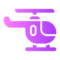 helicopter gradient icon