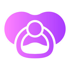 pacifier gradient icon