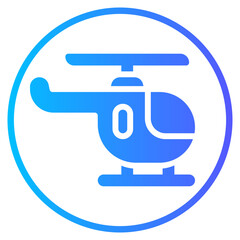 helicopter gradient icon