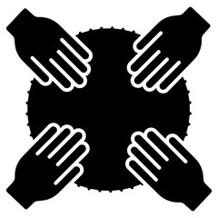 Collaborative Work icon, Stronger Together Unlocking the Power of Collaborative Work, Team Synergy Driving Success Through Collaboration