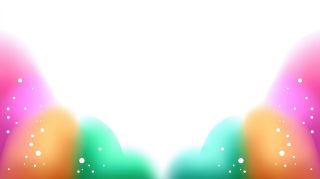 Pastel watercolor splash background with gentle tones, clear space for text, soft pink, orange, and green abstract shapes, dreamy and uplifting mood