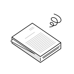 アナログな書類の山、残業のイメージベクターイラスト