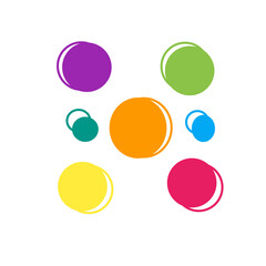 colorful circle pattern design