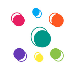 colorful circle pattern design
