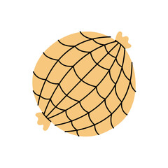 Smoked sausage. Fresh raw sausages. Vector illustration.