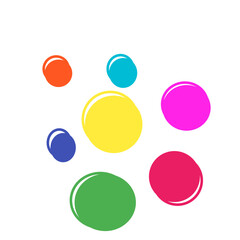 colorful circle pattern design