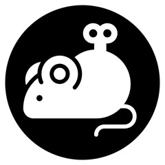 mouse toy glyph icon