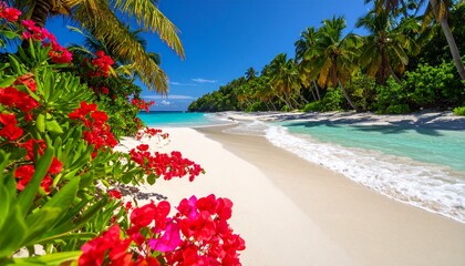 tropical beach in thailand.