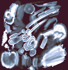 abstract ink watercolor spots, background design