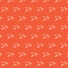 Japan Bleed Seamless Pattern in Orange