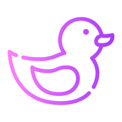 rubber duck gradient icon
