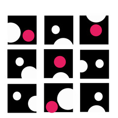 vector abstract set of cards with random form