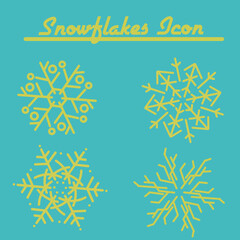 Fototapeta premium Snowflakes Icon