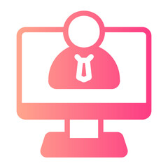 log in gradient icon